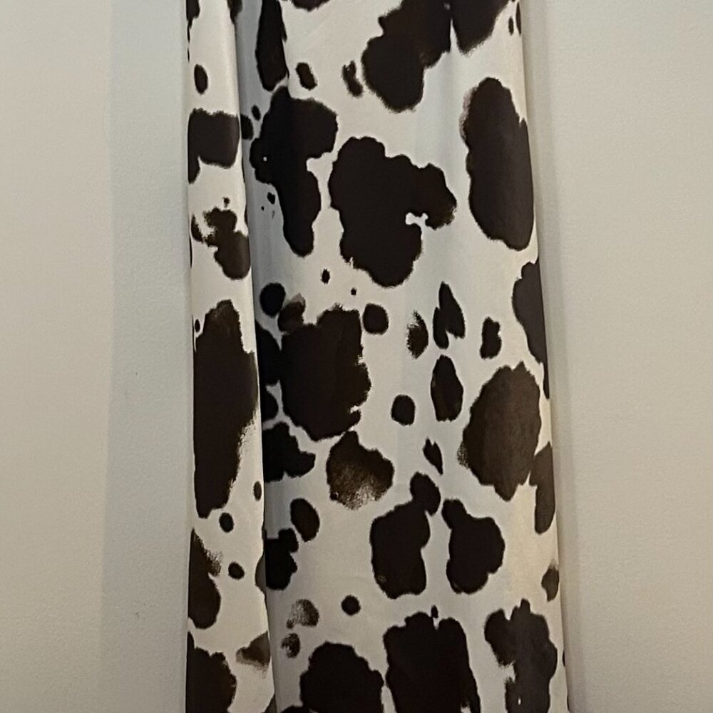 Anthropologie The Tilda Slip Dress Brown Animal Print Small New NWT Strapless - Picture 5 of 10